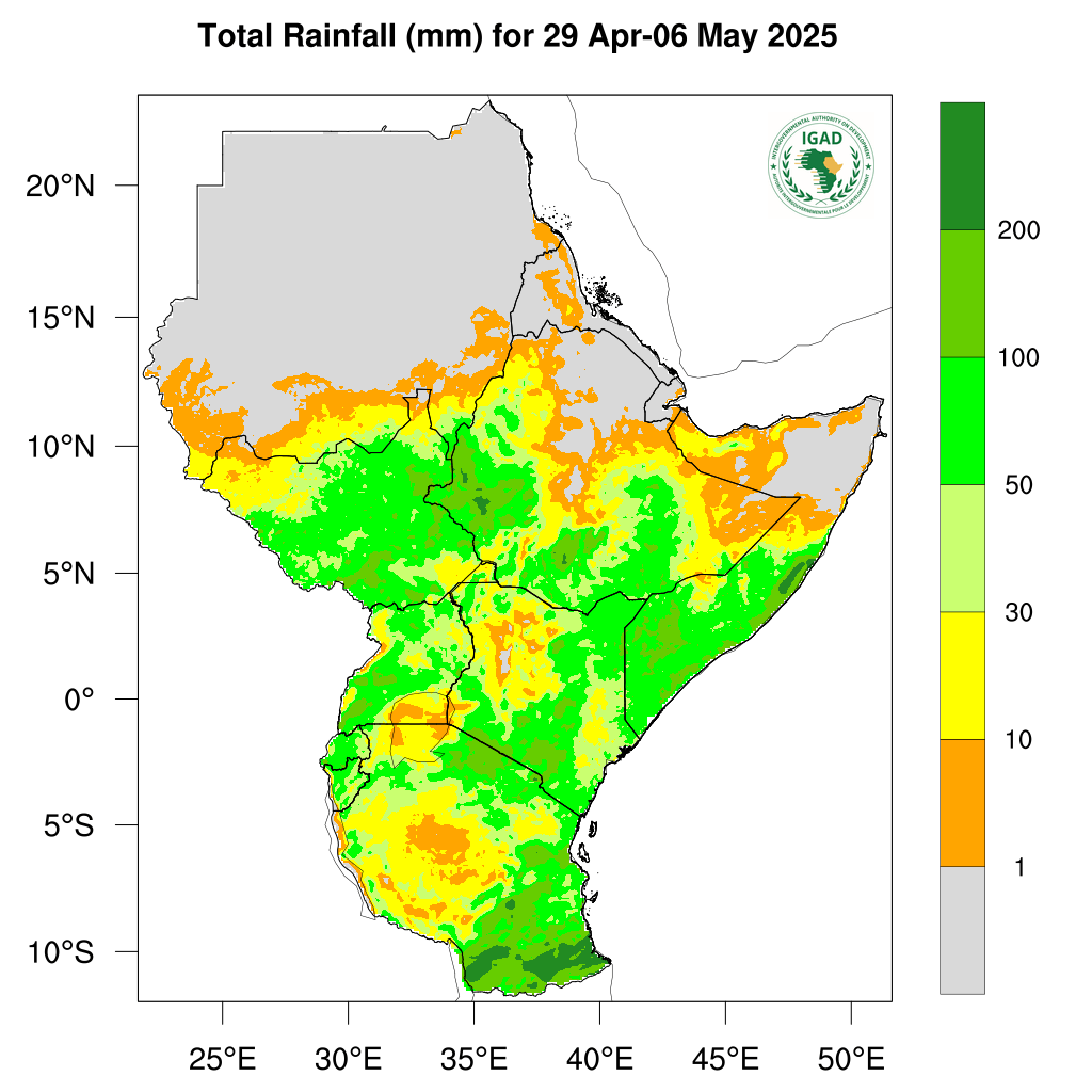 Weather and Climate Outlook: 29 April – 06 May 2025 - Climate Lens News