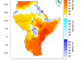 IGAD-ICPAC Forecast Indicate Above-Normal Rainfall and Elevated Tempratures