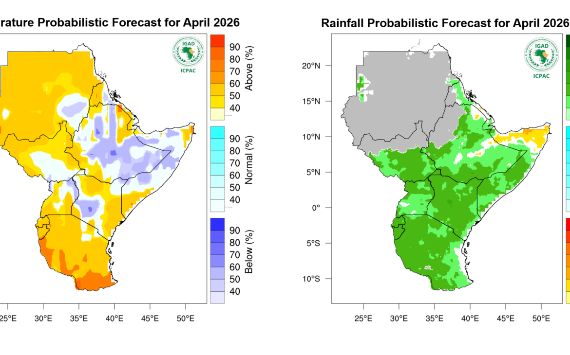 East Africa Braces for Wetter-Than-Normal Season Amid Rising Temperatures