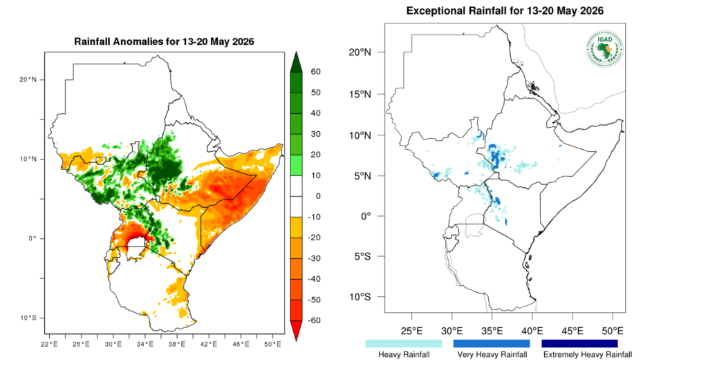 Enhanced rainfall