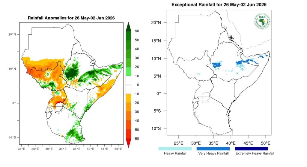 Enhanced rainfall