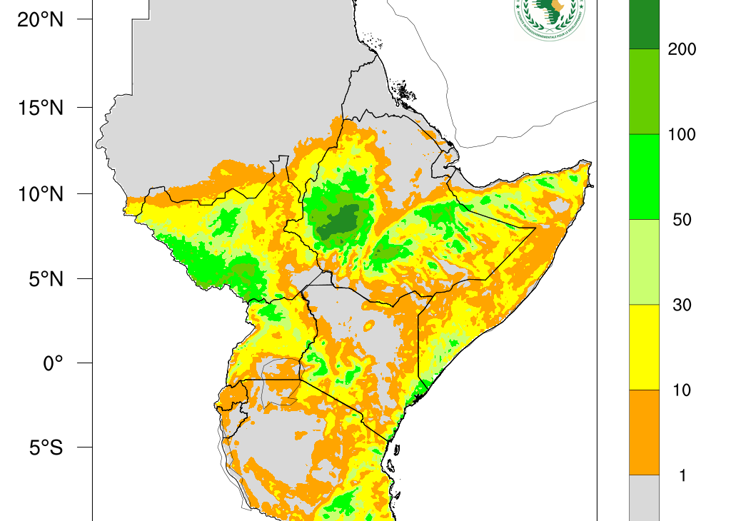 Enhanced Rainfall Forecast Across Parts of East Africa as Flood and Heat Risks Persist