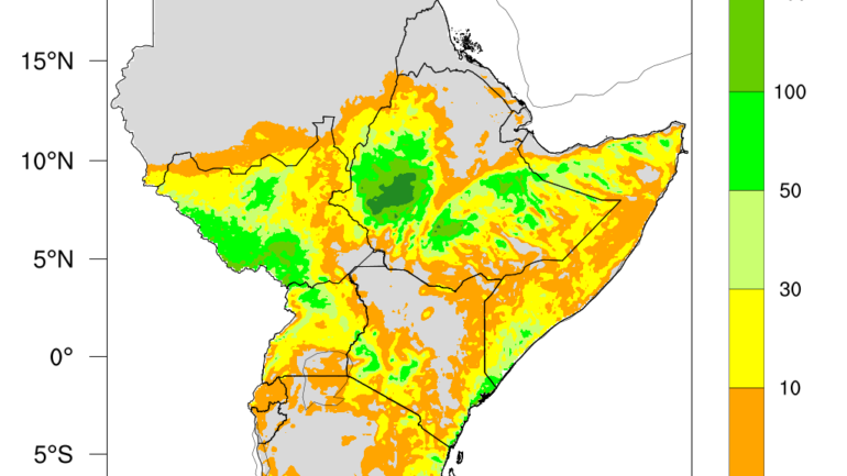 Enhanced Rainfall Forecast Across Parts of East Africa as Flood and Heat Risks Persist