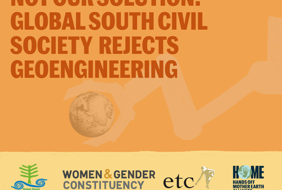 Civil Society Pushes Back Against Marine Geoengineering at Our Ocean Conference